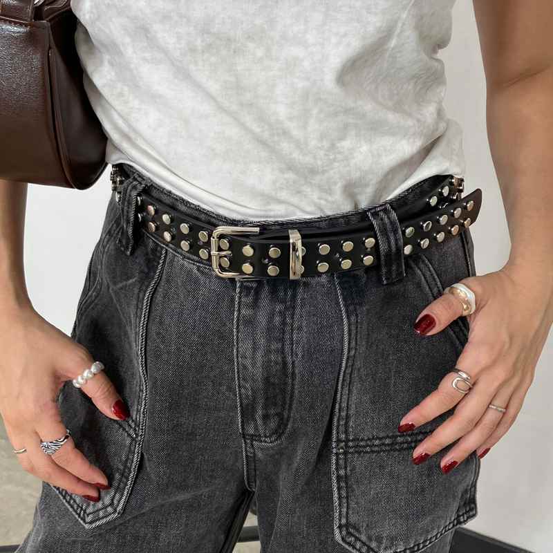 non-hedge Wスタッズベルト|TiMTiMオンラインストア|レディース