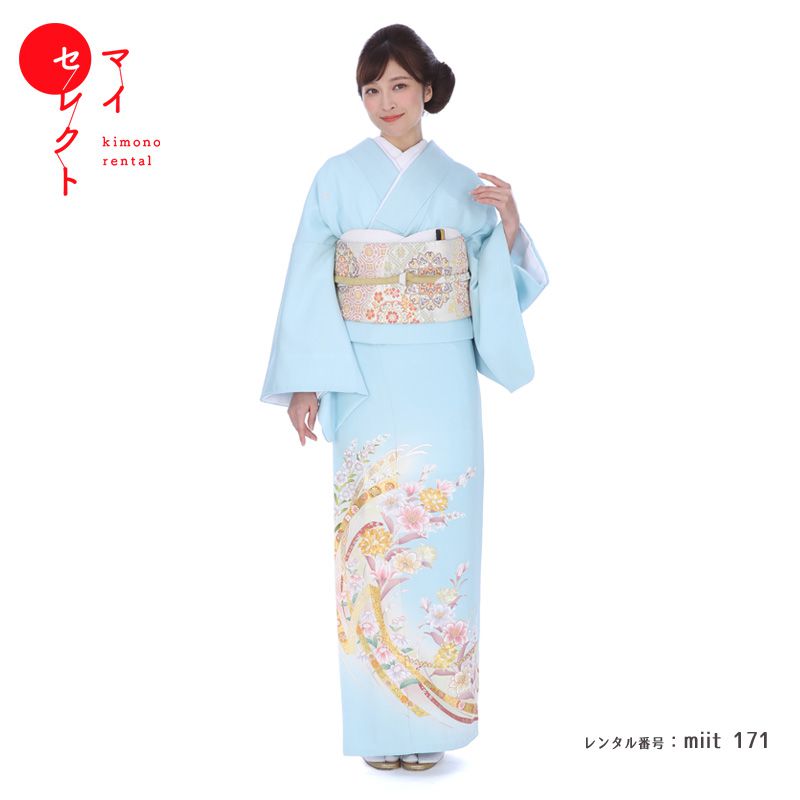 miit_171】大人カワイイ華やぎを演出。吉祥花と蔓帯文様(かずらおび