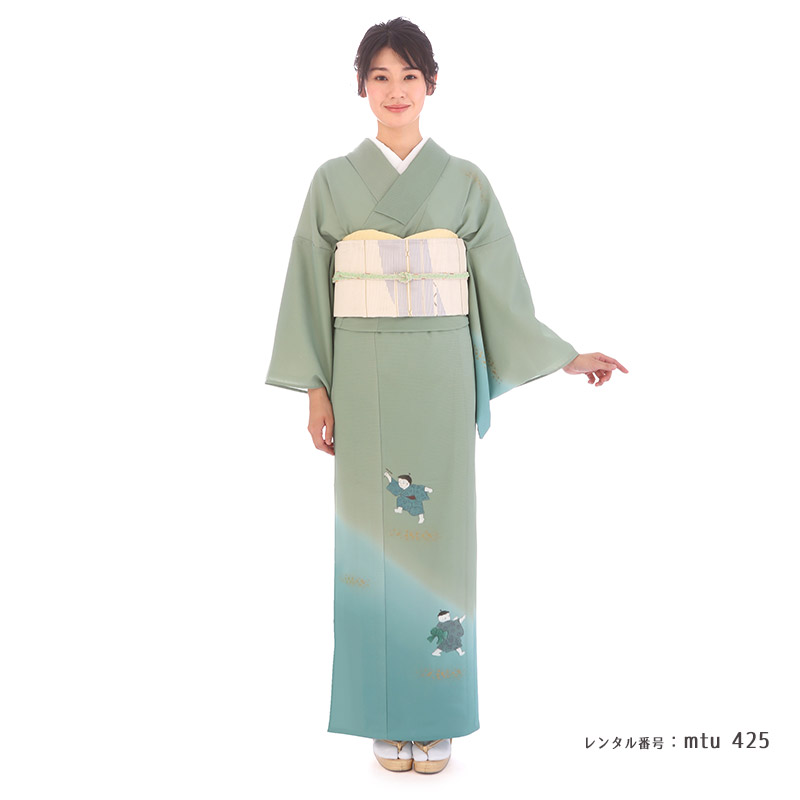 絽 訪問着】絽の夏用訪問着mtu_425｜着物レンタルマイセレクト