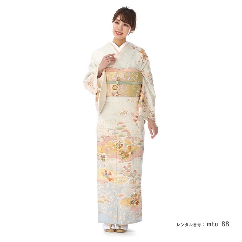 mtu_88】流水に雲取りと雪輪がいろどる美｜着物レンタルマイセレクト