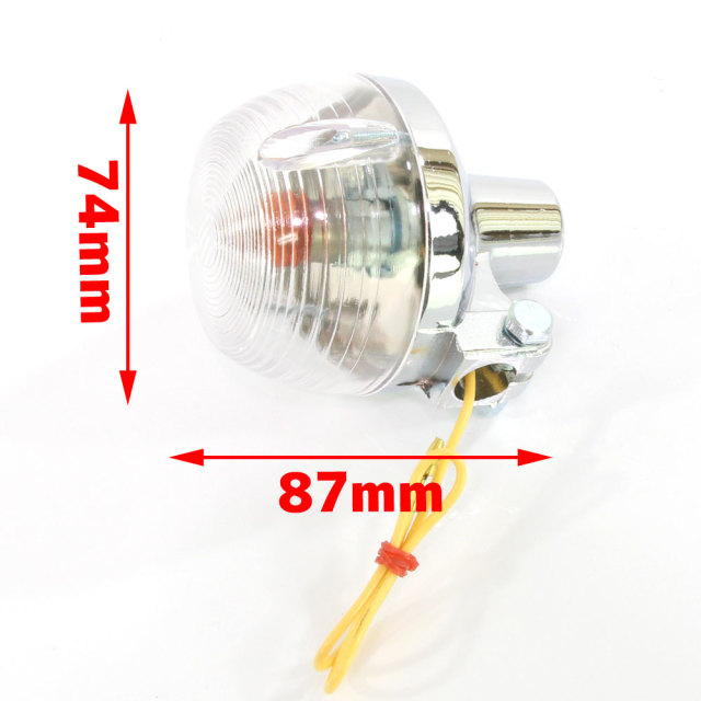 CB400F CB750F 純正タイプ メッキ ウインカー クリアレンズ 2個セット