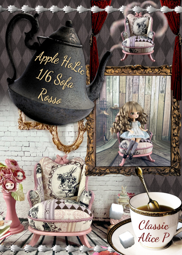 アップルホリックのドール チェア【 ロッソ クラシック アリス P Rosso