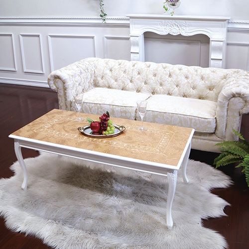 イタリア製：象嵌天板リビングテーブル｜おしゃれ家具通販 Y-KAGU