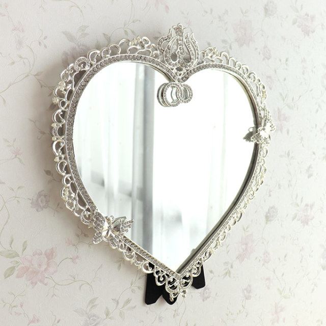 クラシックテイスト ハートミラー バタフライ｜おしゃれインテリア