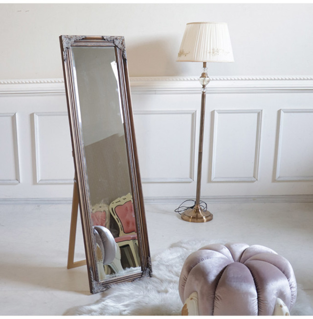 スタンドミラー 姿見 ゴールド アンティーク｜おしゃれインテリア