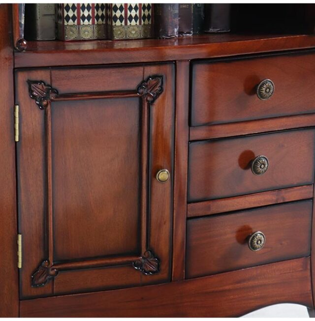 電話台 ファックス台 幅60cm テレフォーノチェスト｜高級マホガニー