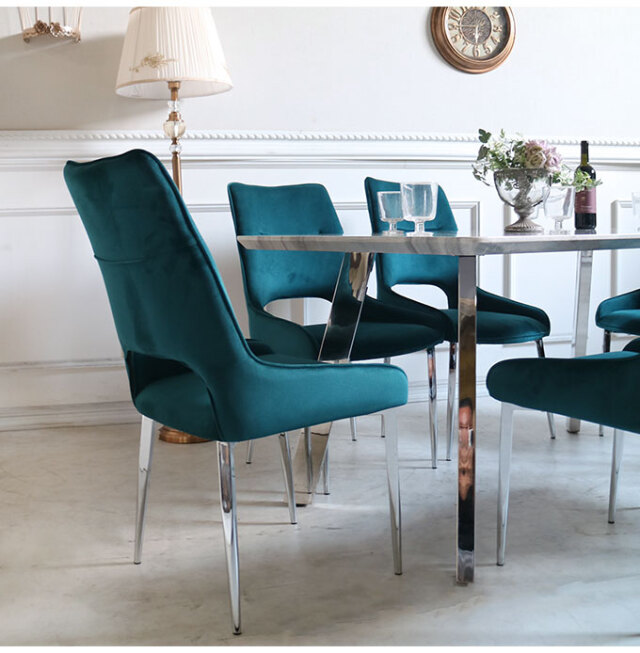 ネオエレガンス ダイニングチェア ダークブルー｜おしゃれ家具通販