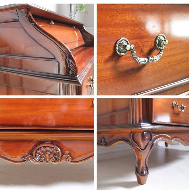 ライティングデスク ライティングビューロー｜高級マホガニー家具