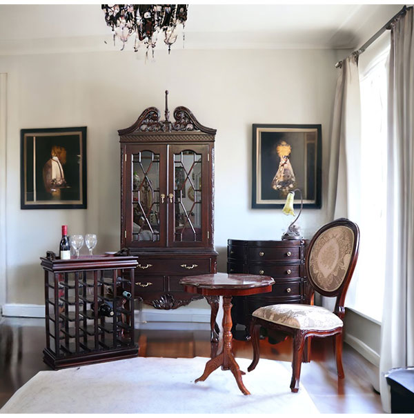 ハーフムーンチェスト｜英国調 アンティーク調｜おしゃれインテリア