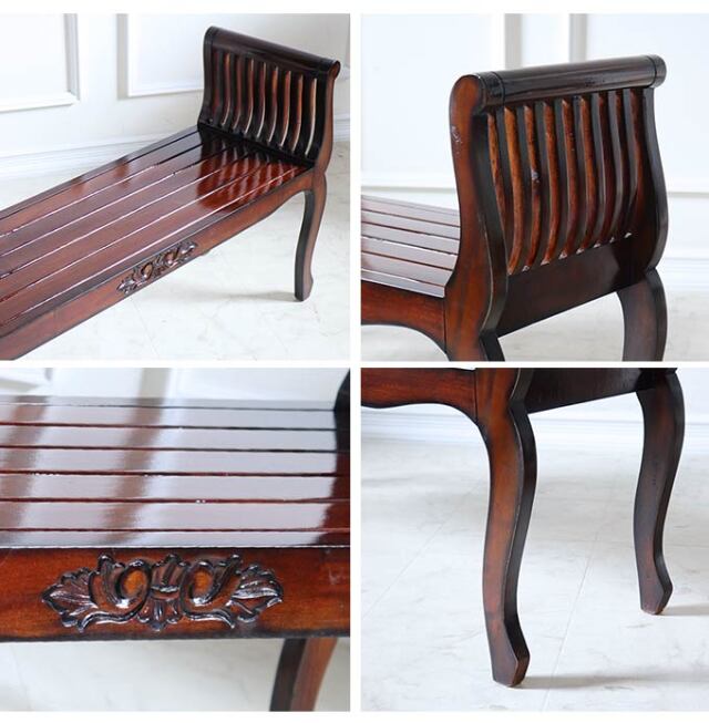 ベンチ｜高級マホガニー家具VENECHIA｜おしゃれ家具通販 Y-KAGU【輸入