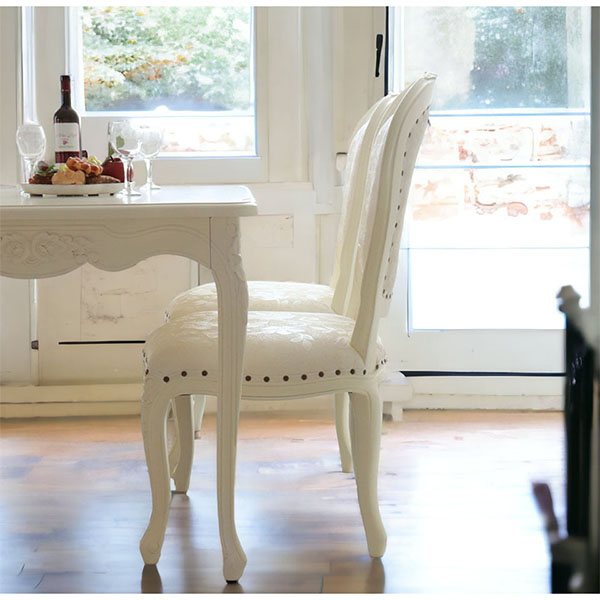 輸入家具 コンフォートダイニングセット 4人掛け ホワイト｜Chipty