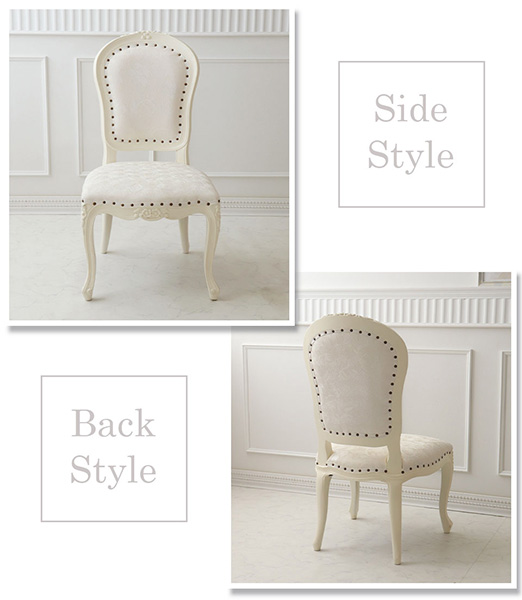 ダイニングチェア 輸入家具 猫脚 PVC おしゃれ アンティーク調