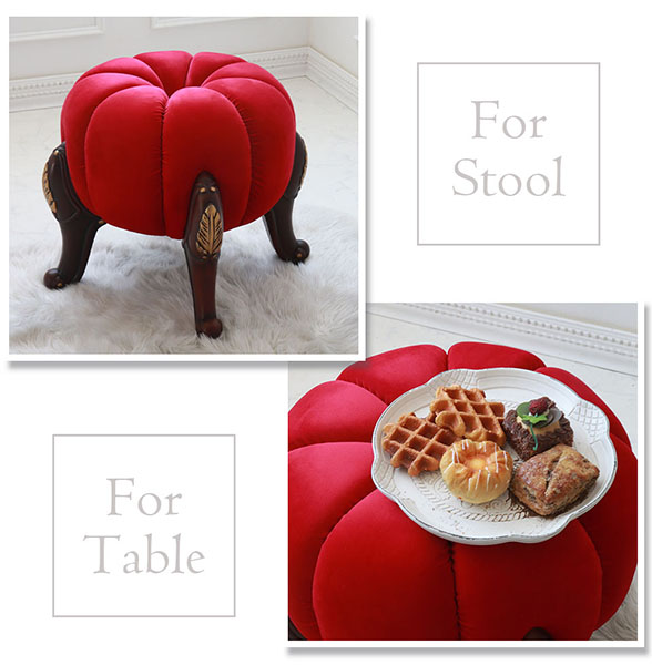 パンプキンスツール かぼちゃ チェア オットマン アンティーク調