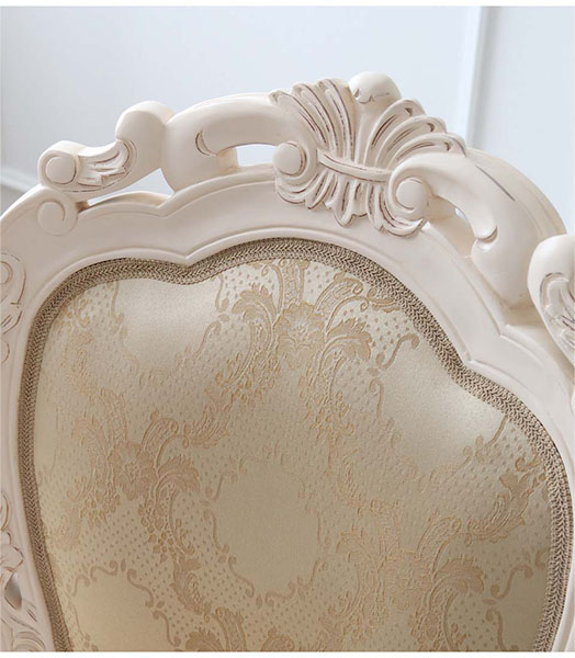 アームチェア 椅子 イス おしゃれ 単品 木製 肘付き ロココ調 姫系