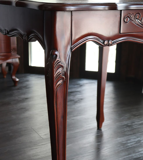 アンティーク調☆フレンチマルシェ☆ダイニングテーブル 幅75cm｜Y