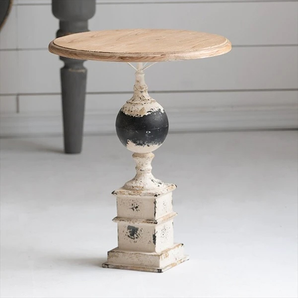 シャビーシック フレンチアイアン サイドテーブル 47φcm｜Y-KAGU(輸入