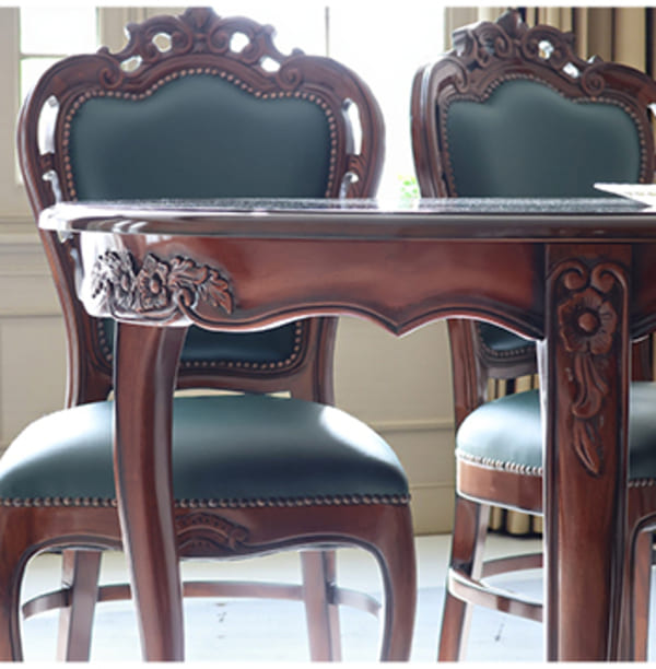 マリナカッシーリ 象嵌・オーバルダイニングテーブルW165cm ｜Y-KAGU