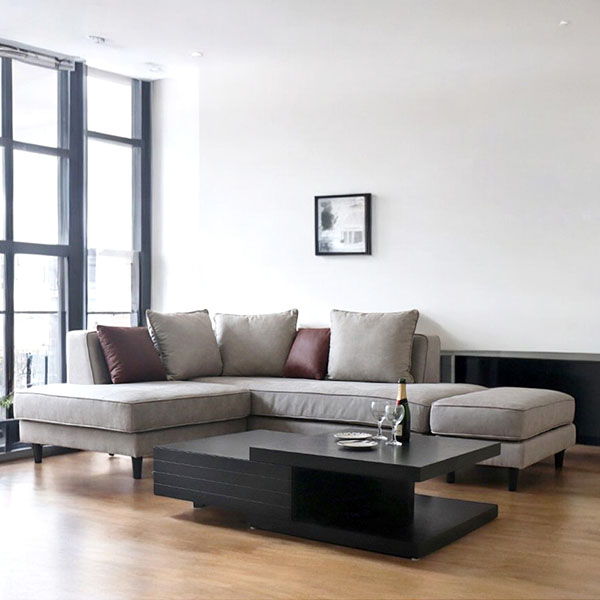 ペットのひっかき傷にも対応！カバーリングタイプ コーナーソファ