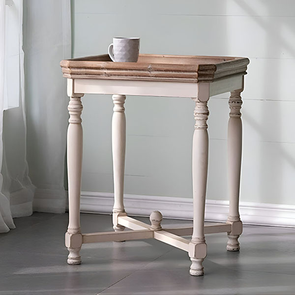 シャビーシック フレンチスタイル サイドテーブル 幅51cm｜Y-KAGU(輸入