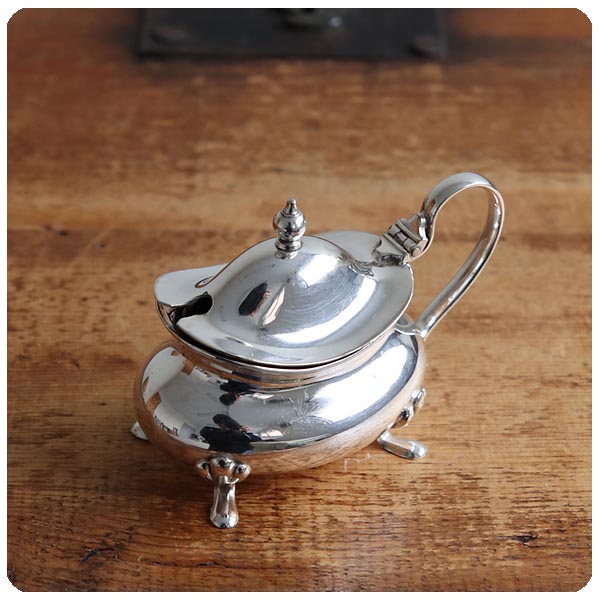 イギリス アンティーク シルバープレート ソルトディッシュ/スパイス