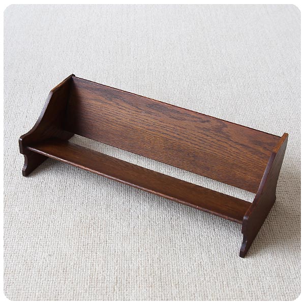 イギリス アンティーク ブックスタンド 本立て オーク材 古木「CD