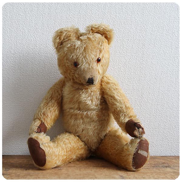 イギリス アンティーク テディベア ぬいぐるみ クマ MERRYTHOUGHT 雑貨