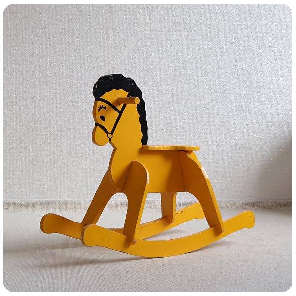 イギリス アンティーク ロッキングホース/木馬/店舗什器/トイ/ベビー