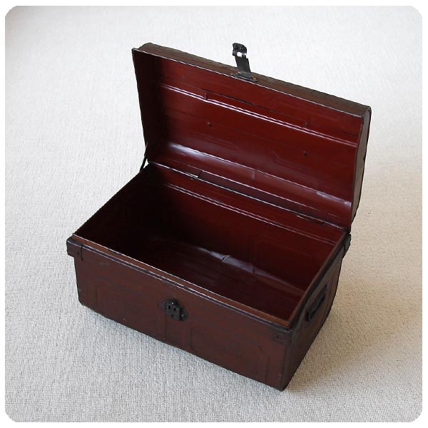 イギリス アンティーク ブリキトランクケース/ボックス/ブロカント