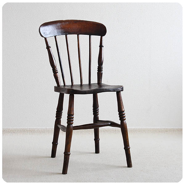 イギリス アンティーク キッチンチェア 古木 木製椅子 家具 インテリア
