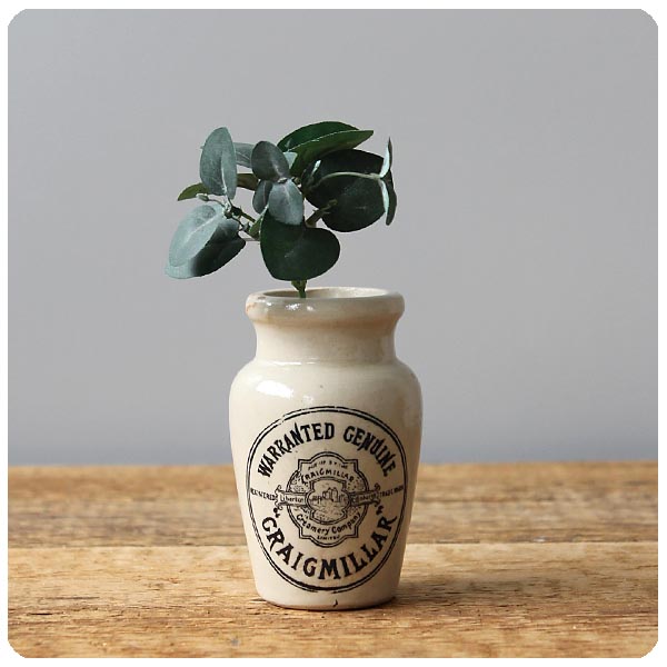 イギリス アンティーク クリームポット 陶器ボトル インテリア 雑貨