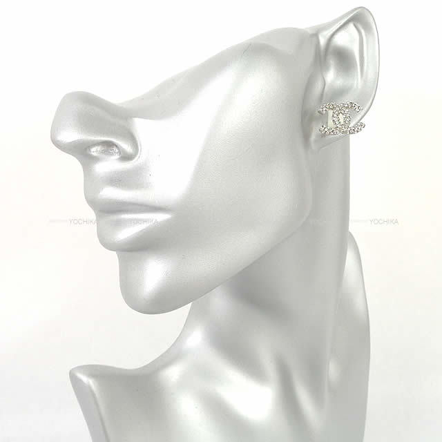 CHANEL シャネル ココマーク ラインストーン シャイニー ピアス