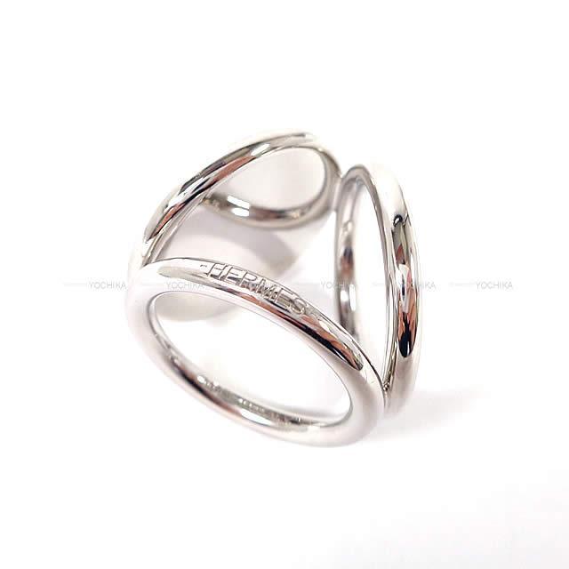 HERMES エルメス スカーフリング トリオ ロサージュ グラヴィー