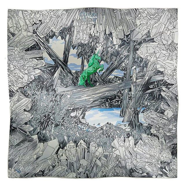 2024 春夏 新作 HERMES エルメス スカーフ カレ90 ラ・ヴァレ・ドゥ