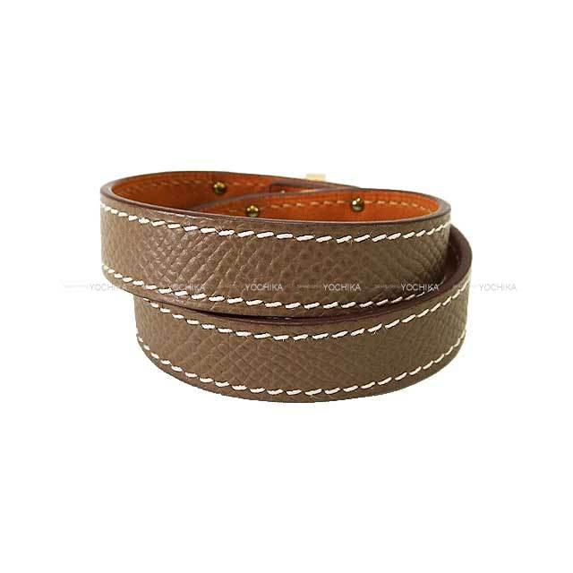 HERMES エルメス ブレスレット ケリー ドゥブルトゥール #T1 エトープ