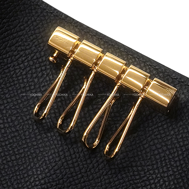 HERMES エルメス キーケース ベアン 4連 黒 (ブラック) エプソン