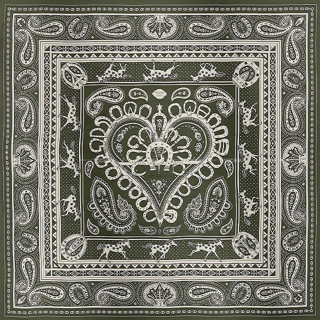 HERMES エルメス スカーフ カレ140 シュヴァル ドゥ クール バンダナ