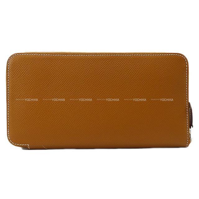 HERMES エルメス 長財布 アザップシルクイン 王者の虎 フルリ ゴールド