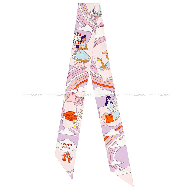 2022年春夏 HERMES エルメス スカーフ ツイリー 空飛ぶカレ リラ