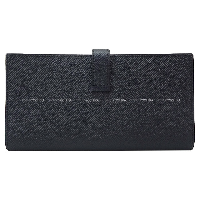 HERMES エルメス 長財布 ベアンスフレ ブルーインディゴ エプソン