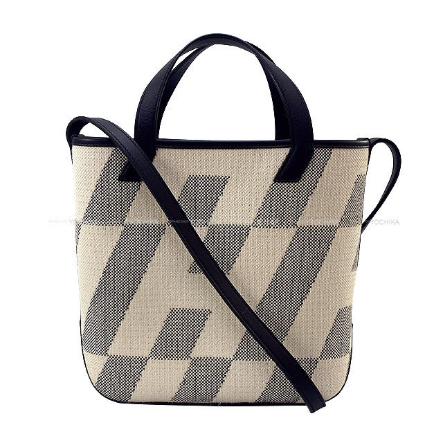 HERMES エルメス トートバッグ Hアンビエ 27 PM エクリュ/黒(ブラック