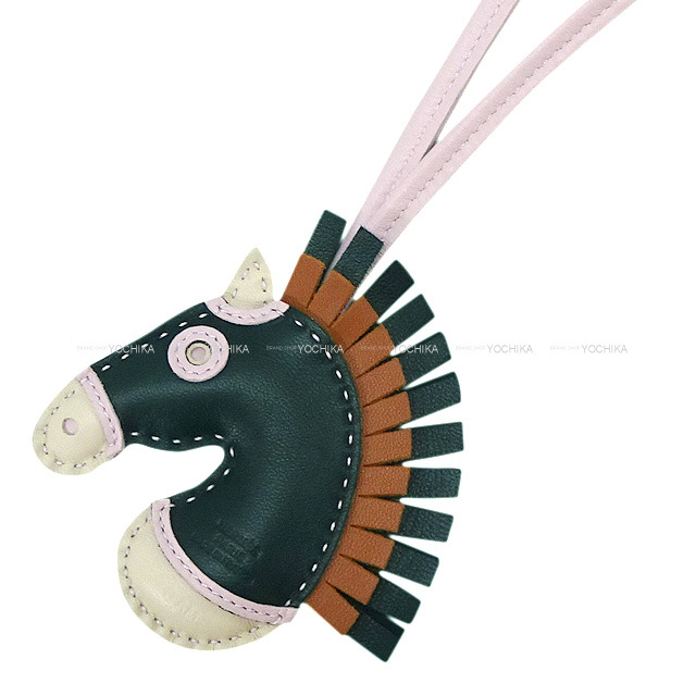 HERMES エルメス バッグチャーム ジージーカマイユ クレ/ヴェール