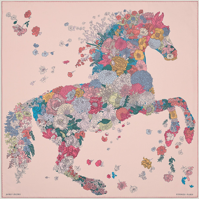 2022年秋冬 HERMES エルメス スカーフ カレ90 ローブレジェール Robe