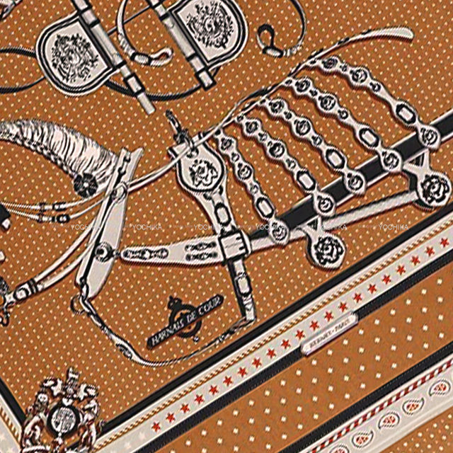 2022年秋冬 HERMES エルメス スカーフ カレ140 宮廷の馬具 バンダナ