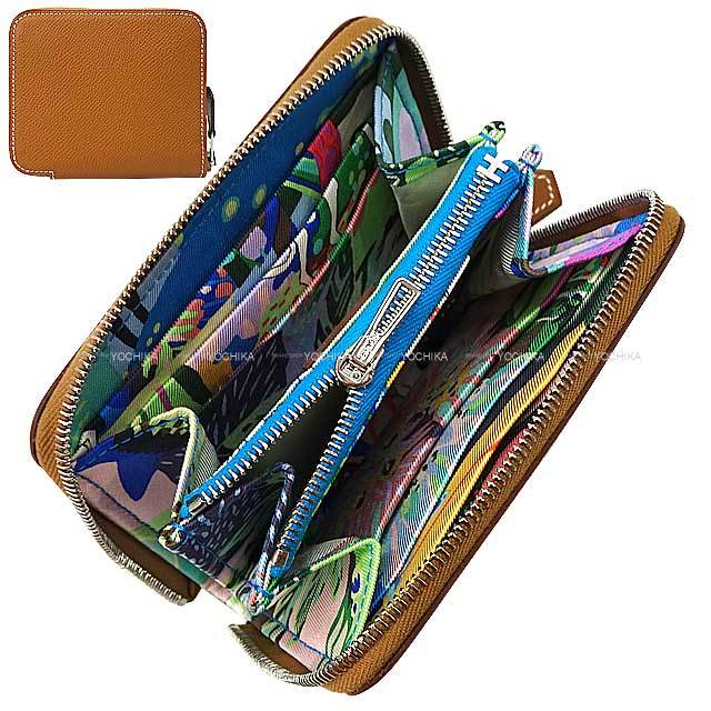 HERMES エルメス 二つ折り財布 アザップシルクイン コンパクト アン