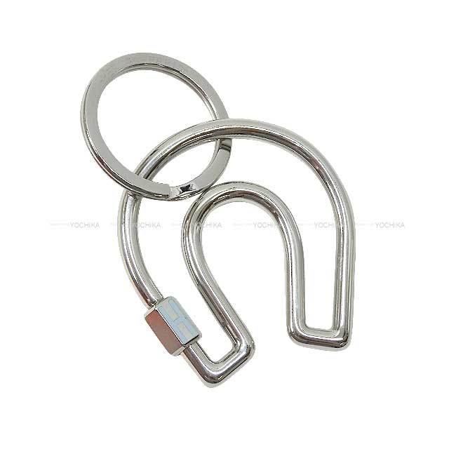 HERMES エルメス キーリング メタル フェールアシュヴァル 馬蹄 ブルー