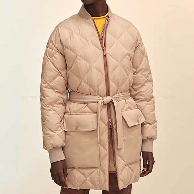 HERMES エルメス ダウンジャケット ベルト＆クルードセルパッチ付