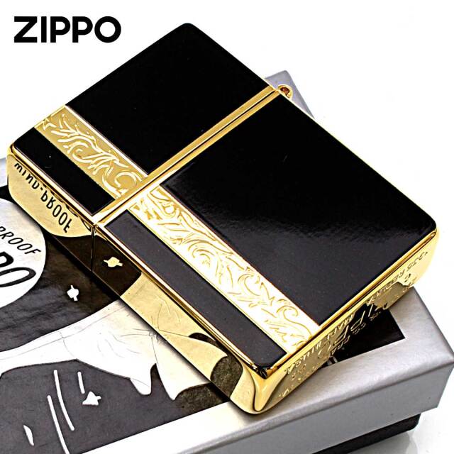 Zippo ジッポー 1935レプリカ バーティカル アラベスク 唐草 両面加工