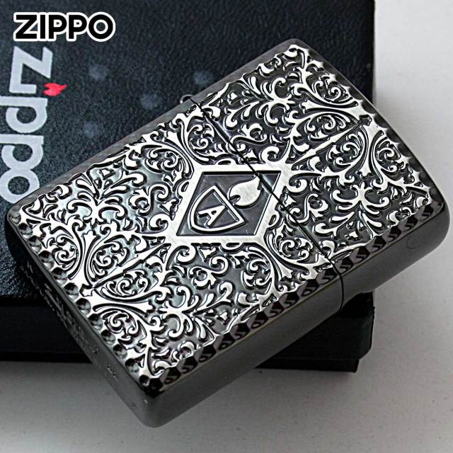 Zippo ジッポー アーマー アラベスク 唐草 コーナーリューター 両面