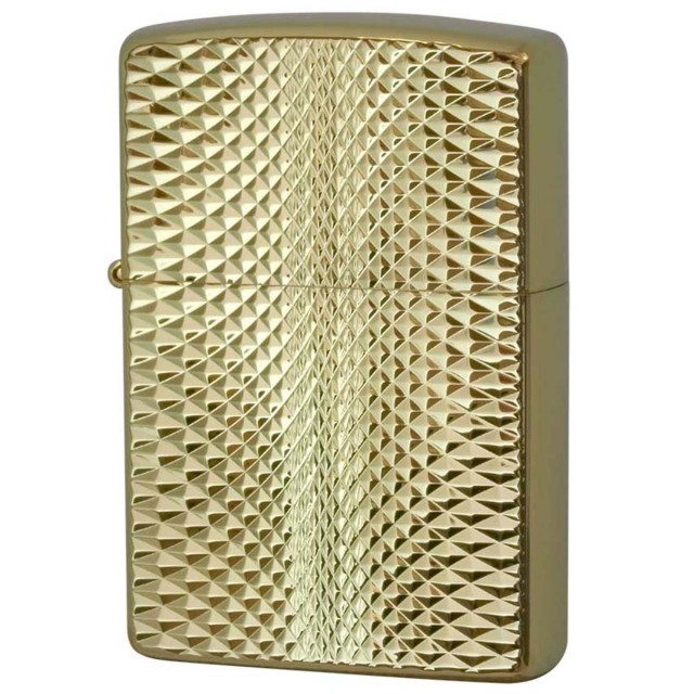 Zippo ジッポー ダイアモンドカット 金メッキ 両面加工 Diamond Cut