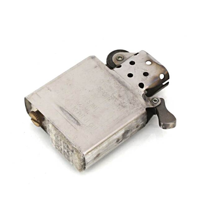 絶版/ヴィンテージ Zippo ジッポー 中古 2002年製造純銀 スターリング